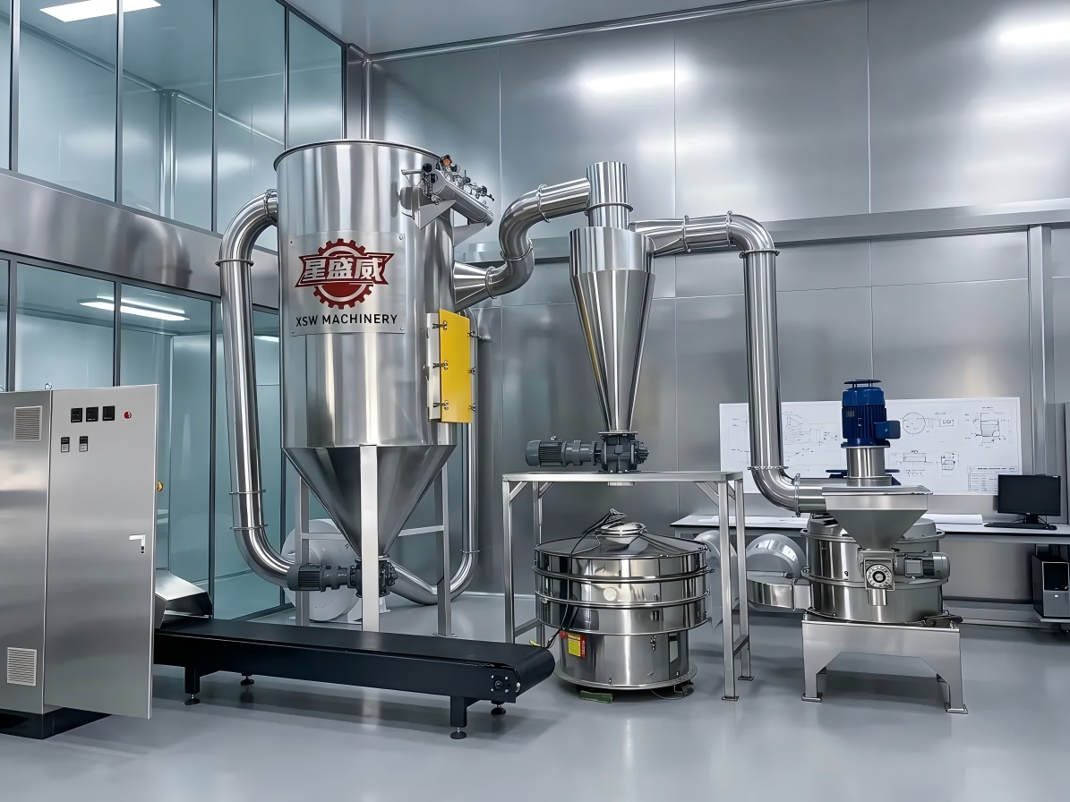 품질과 효율성을 향상시키기 위한 건강 제품 기업의 첫 번째 선택: Xingshengwei 초미세 분쇄기는 포자 분말/영지 처리에서 비용을 절감하고 효율성을 높이는 데 도움이 됩니다.