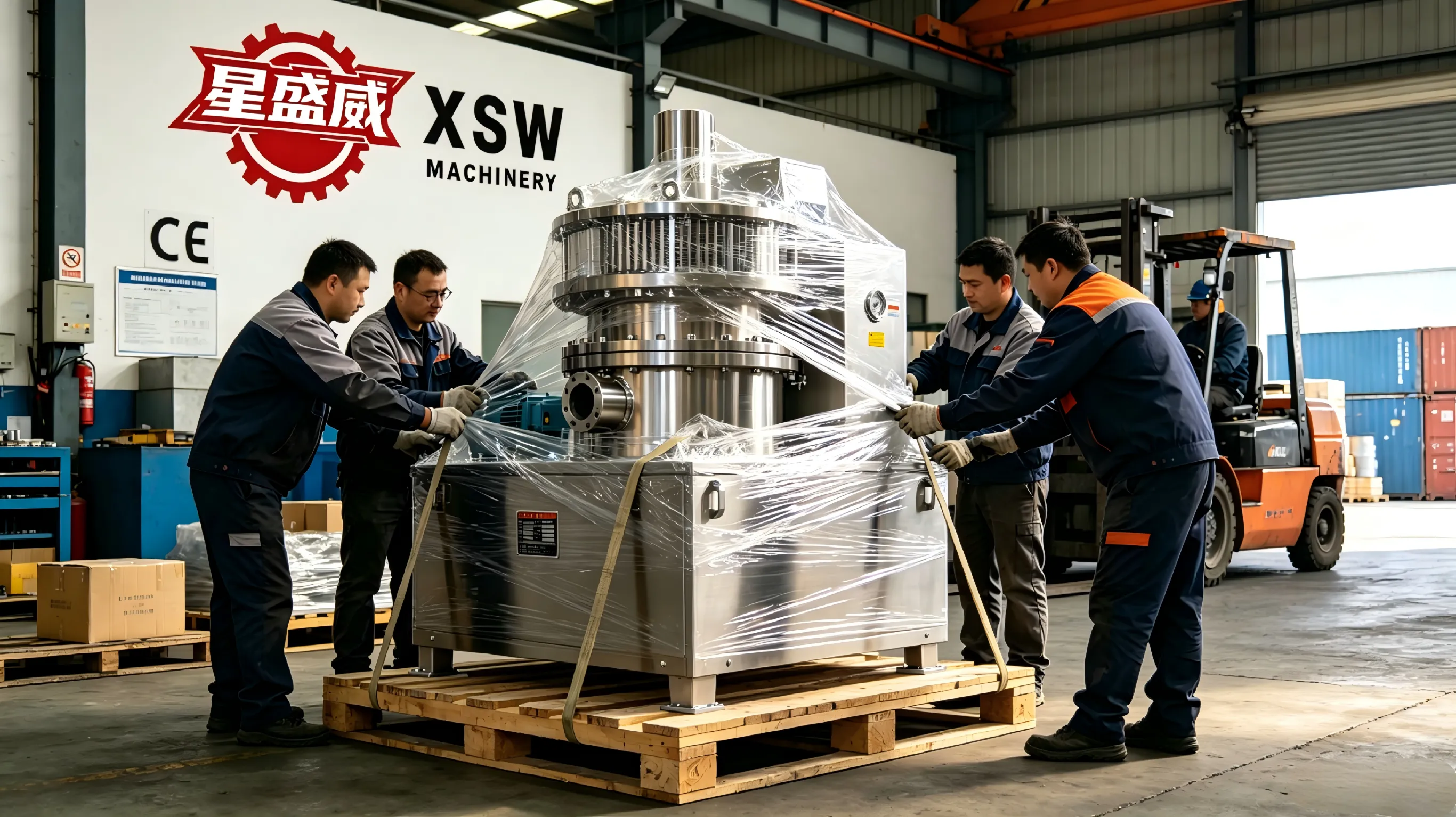 Xingshengwei Machinery는 유럽 제약 고객을 위한 산업용 스테인레스강 초미립 분쇄기의 전체 검사 및 배송을 완료했습니다.